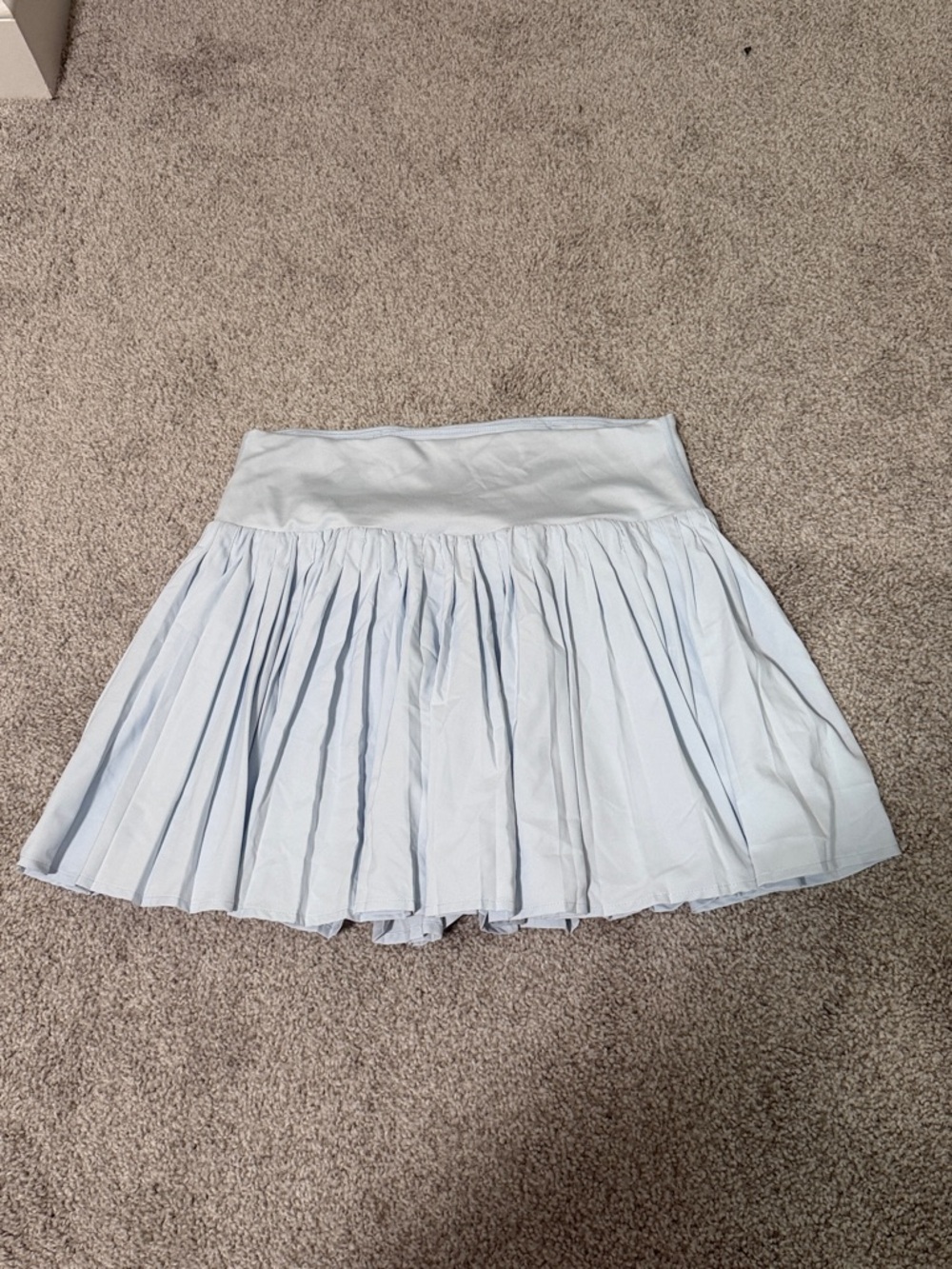 all in motion M Light Blue Pleated Skater athletic Skirt with built in shorts